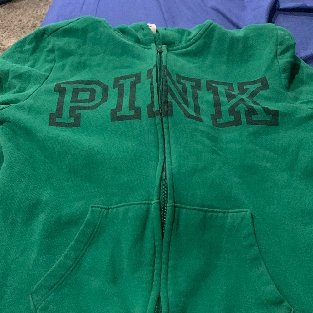 Hooded pull up zip sweatshirt